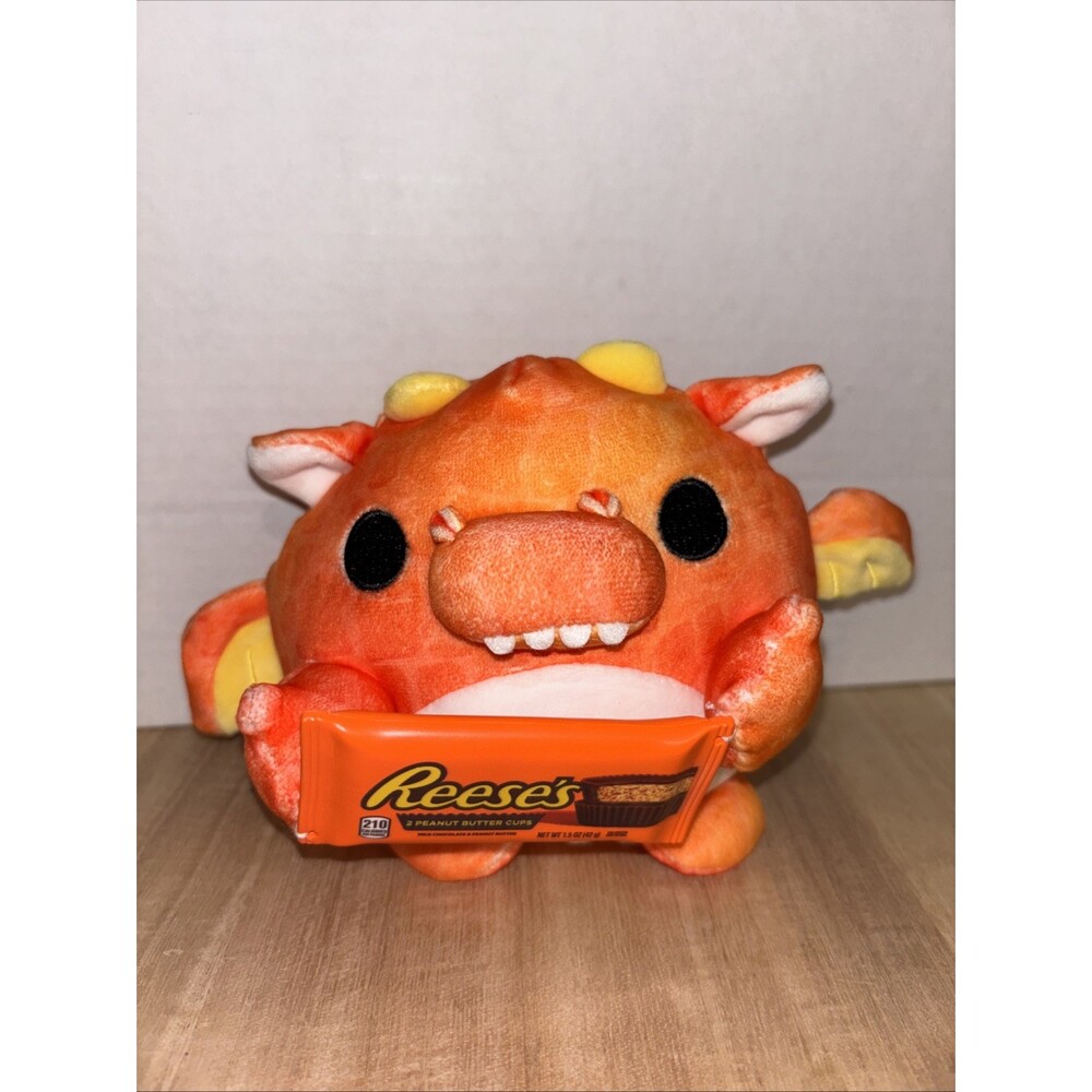 ZURU Snackles Reese's Dragon FELI" Plush Super Soft Stuffed Orange